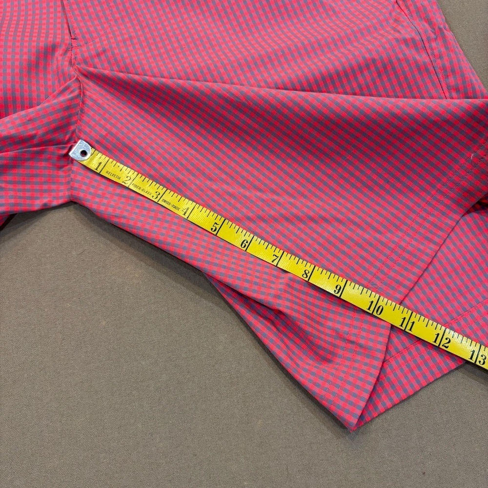 Under Armour Men’s Golf Shorts Vibrant Coral/Grey Gingham Size 38 NWT - Picture 10 of 11